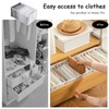 1 Pack Closet Drawer Organisers, 9 Grids Jeans Storage Box