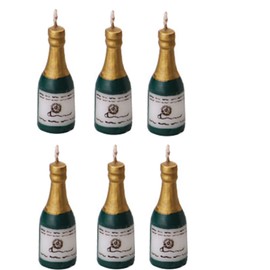 Oasis Supply Wax Champagne Candle Holders with Birthday Candles