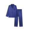 JupiterSecret Mens Silky Satin Pajamas Set Long Sleeve Button-Down Luxurious