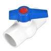 sourcing map Ball Valve, 40mm ID PVC Socket End Shut