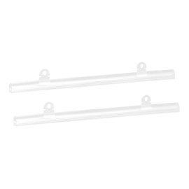 MECCANIXITY PVC Poster Hanger Rail Poster Strip Bar 25cm/10inch Clear with Clips for Poster, Map, 2 Set