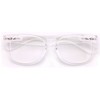 White Clear Reading Glasses - Comfortable Stylish Simple Readers Rx