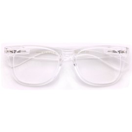 White Clear Reading Glasses - Comfortable Stylish Simple Readers Rx Magnification (3.50, clear)