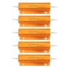 Cermant 5pcs 100W 4 Ohm luminum Case Wirewound Resistors Mounted