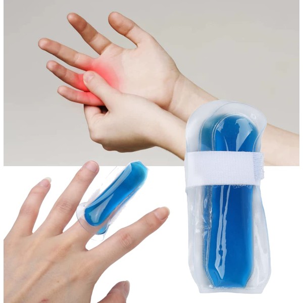 Finger Ice Bag, 3.1 Inch Length Finger Toes Ice Bag Clamp Reusable Cold Compress Gel Pack Ice Bag for Finger Toe Hand Leg Pain Injury Bumps