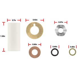 Yoursme AR2546 Pump Piston Kit Ceramic Plunger Repair Kit 18mm for Annovi Reverberi RK, RKA, RKV, XRCA, XRV, XRCV Pumps