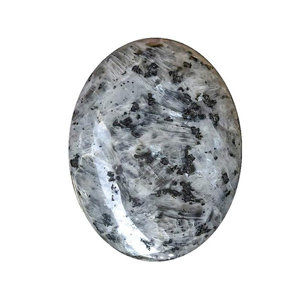 Larvakite Palm Stone, Worry Larvakite Stones, Oval Natural Stone, Oval