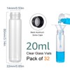 Jiuwu 32 Pack 2/3 Oz Mini Glass Jars with Screw