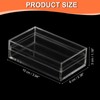 PATIKIL Acrylic Box with Lid 3.94" x 2.36" x 1.18",