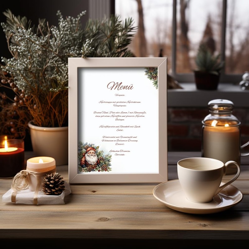 Christmas Letter Paper / Envelope Set with Santa Claus Printed