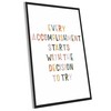 TracyArt Motivational Posters for Classroom, Every Accomplishment Starts With The