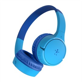 Belkin Belkin SoundForm Mini - Wireless Bluetooth Kids Headphones with 30H Battery Life, 85dB Safe Volume Limit, Built-in Microphone - Kids On-Ear Earphones for iPhone, iPad, Fire Tablet & More - Blue
