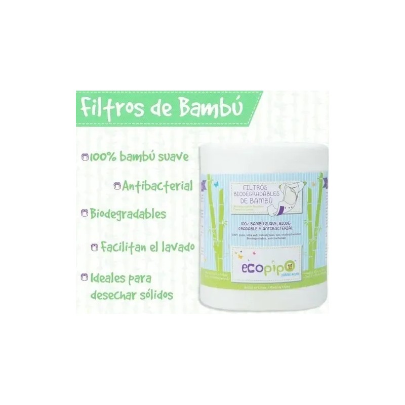 Filtros De Bambú Para Pañales Ecológicos