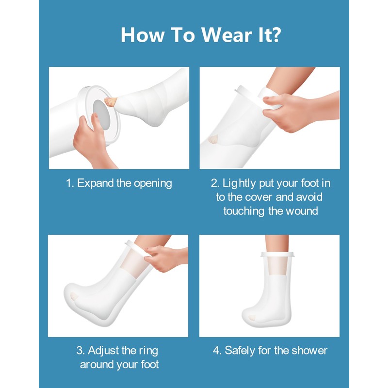 POWER SENIOR Extra Large Cast Cover for Shower Leg -