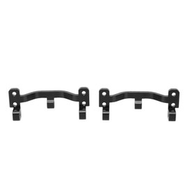 Metal Pull Rod Base, 2Pcs Aluminum Alloy Pull Rod Base Metal Pull Rod Base Seat for WPL C24 C14 C14K C24K 1/16 RC Car Truck Crawler Upgrade Parts(Black)