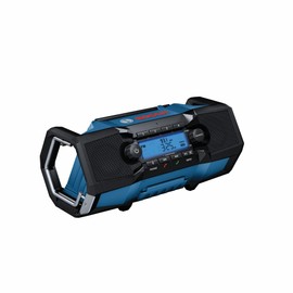 BOSCH GPB18V-2CN 18V Compact, Portable Jobsite Radio with Bluetooth 5.0, 100 Ft. Range, 120V AC/DC Power Adapter Included