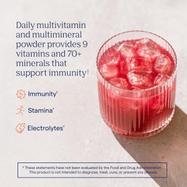 Trace Minerals Power Pak Multivitamin and Multimineral Packets - Electrolyte Support - 1200 mg Vitamin C plus 70+ Trace Minerals - Acai Berry, Blueberry Pomegranate and Guava Variety - 90 Packets