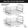 AmonHouseware 2 Pack Under Shelf Storage Basket Organizer,Adjustable Hanging Under