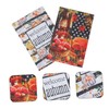 IWOWHERO 2pcs Double-sided Welcome Garden Flag Autumn Thanksgiving Pumpkin Design
