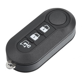 ACROPIX 3 Buttons Keyless Entry Remote Key Fob Shell Case Cover for Ram ProMaster 1500 2500 3500 2015-2019 for Fiat Ducato Bravo 500L - Pack of 1 Black