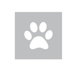 Paw Print Stencil - Dog Paw Stencil - Diffrent artwork size Available (10 inch)