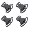 HJGarden 6PCS Black Split Release 3 Way Buckle 25mm Split