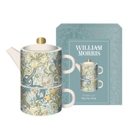 William Morris Golden Lily Tea for One Ceramic Teapot and Cup Set