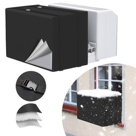 3 Layer U Shaped AC Cover for Midea, Windspeed 20.8"L x 13.4"H x 12.2"D Thicker U shaped Window Air Condition Cover Insulated Compatible with Midea U-Shaped Air Conditioner 8000/10000/120000 BTU