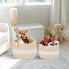 HLWDFLZ 6-Piece Decorative Storage Set Woven Rope Basket for Storage