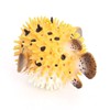 zalati Simulation Pufferfish Toy Figurine Realistic Plastic Wild Pufferfish Sea