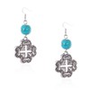 Rustic Couture's Western Turquoise Earrings Boho Vintage Country Statement Jewelry,