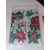 NOS Vtg "New From the Holyland" Plastic Christmas Table Cloth,