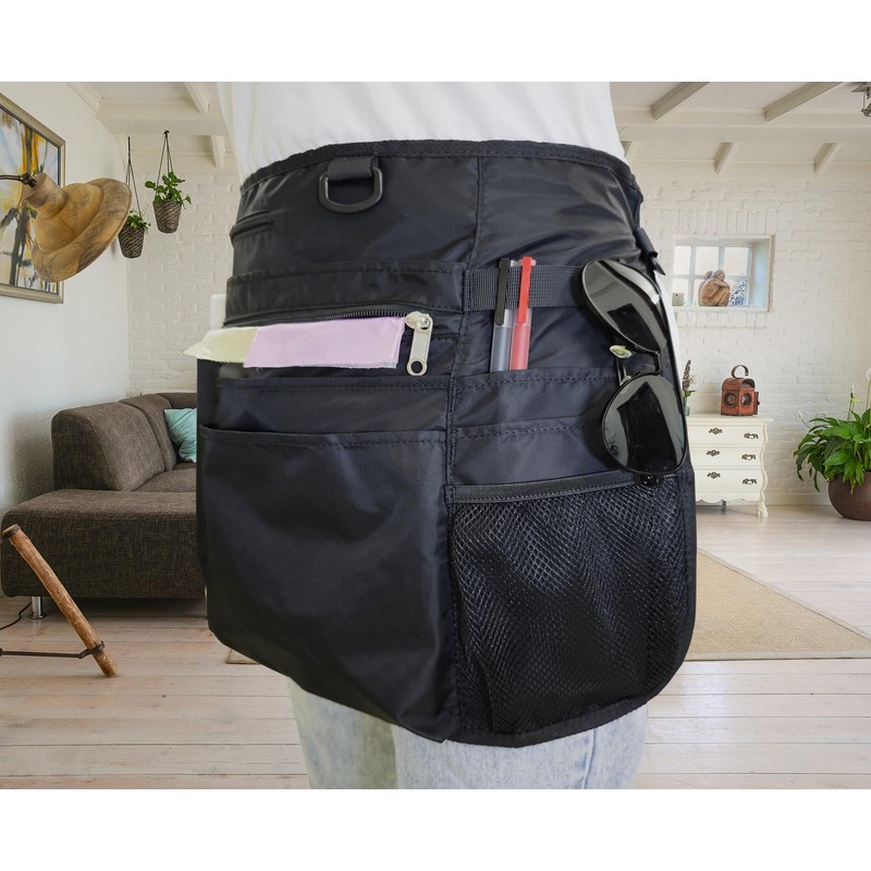 Bafelia Waterproof Cleaning Apron with 8 Pockets, Housekeeping Uniform Supplies,