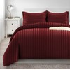 Imperial Rooms Single Duvet Cover Set Reversible Stripes Satin Bedding