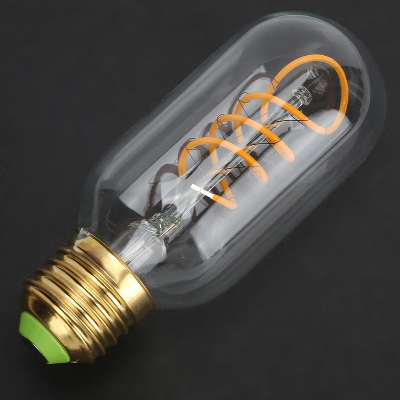 LED Bulb Double Spiral Antique Flexible Filament Retro Decoration E27