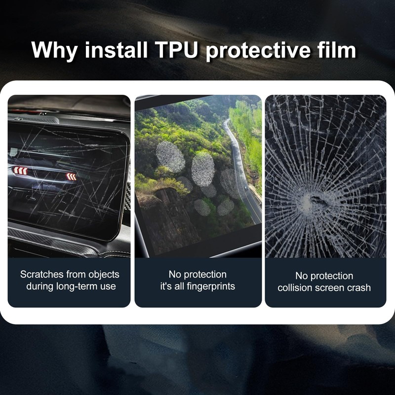 KUNGKIC For Ford Mustang 2024 2025 Screen Protector Center Console