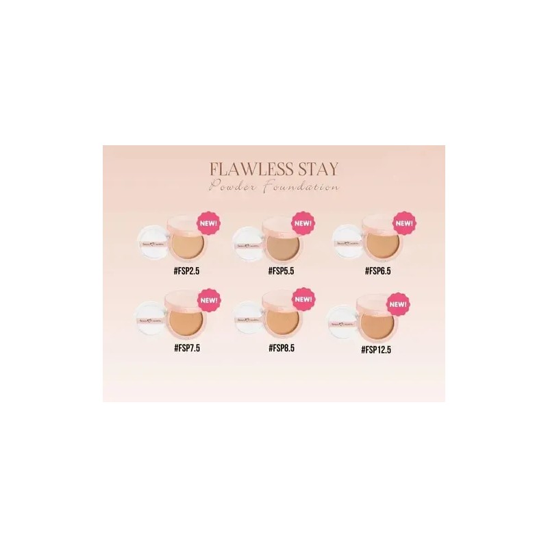 Beauty Creations Base En Polvo Compacto Flawless Stay Tono 5.5
