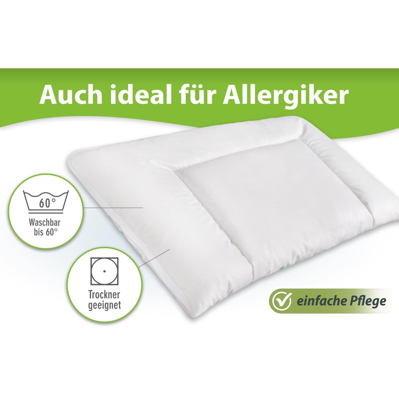 franknatur Pillow Stomach Sleeper Pillow 80 x 80 cm Flat
