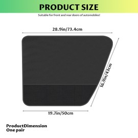 Car Door Protector for Dogs, 2 Pack Dog Car Door Protector, 73 * 43 cm Oxford Cloth Waterproof Vehicle Pet Guard Easy to Install, Stopping from Pet Scratching for Trucks SUVs