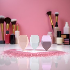 1Pc Makeup Sponge Dual Purpose Portable Effective Cosmetic Puff Beauty Tool Makeup Blenders and Sponges for Face Random Color