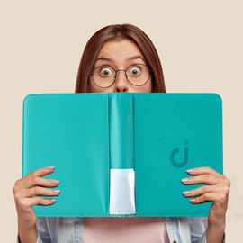 Toploader Binder, Holds 128 Top Loaders - 4 Pocket Top Loader Binder for 3" x 4" Rigid Card Holders for Trading Cards or Sports Cards, Model A - Classic Turquoise