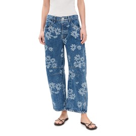 Free People Women's Good Luck Printed Barrel, Laser Daisy