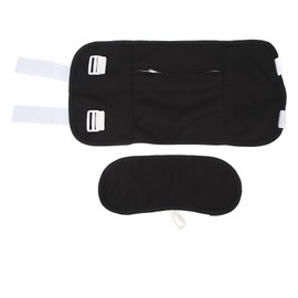 Reusable Castor Oil Pack Leakproof Adjustable Essential Oil Compression Wrap for Neck Waist Black