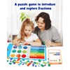 D-FantiX Magnetic Fraction Educational Puzzle, Magnetic Fraction Tiles & Fraction