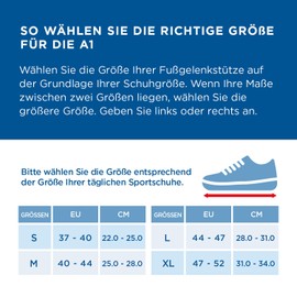 Zamst A1 Adjustable Ankle Brace for Severe Sprains, Chronic Instability, Ideal for Sports, Ankle Brace for Men and Women, Anatomically Correct Fit (Right, L)