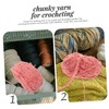 DOITOOL 2 Rolls Comfortable Crochet Yarn DIY Doll Crochet Yarn