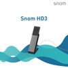 Snom HD3 DECT Handset for HD351W, Cordless Extension Handset with