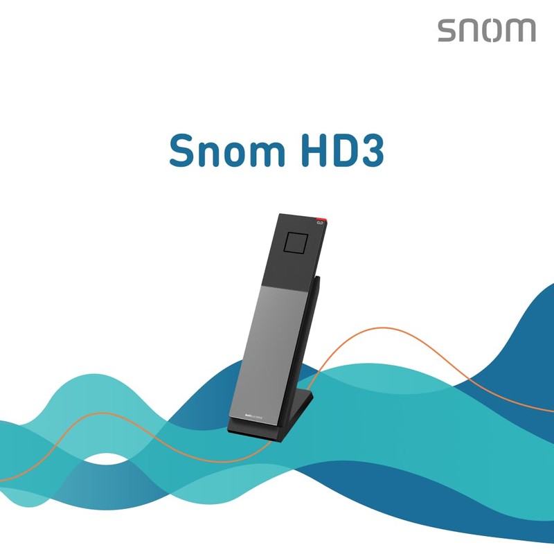 Snom HD3 DECT Handset for HD351W, Cordless Extension Handset with