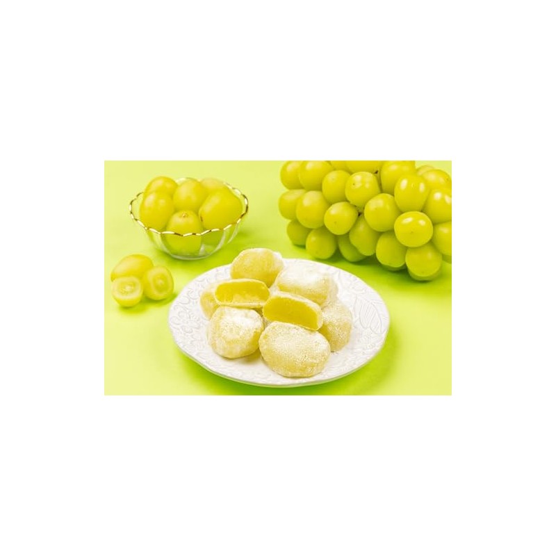 Mochi Shine Muscat Traditional Japanese Rice Cakes, 130g, Soft Chewy