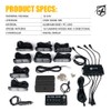 Xprite Surface Mount Strobe Lights Kit with Control Panel, Amber